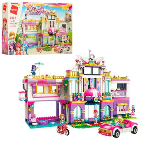фото Конструктор Brick розовая серия 2017 дом и машина (944 детали)