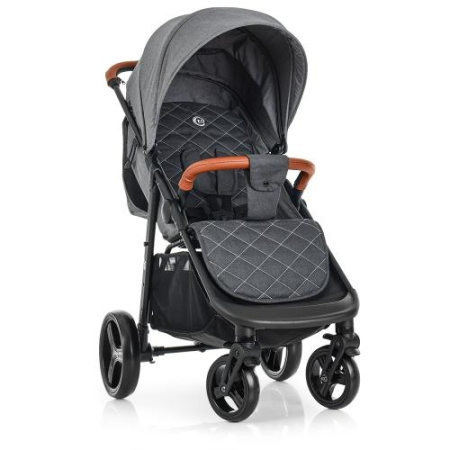 фото Коляска детская El Camino ME 1024L X4 Stone прогулочная книжка с чехлом (серая)