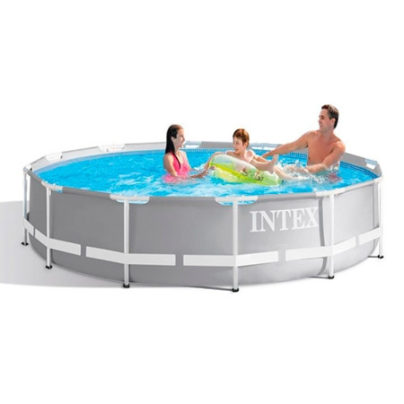 фото Каркасный бассейн Intex 26706 лестница и фильтр-насос (305-99 см)