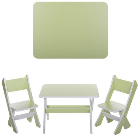 фото Детский столик со стульчиками М 2101-09 (салатовый)