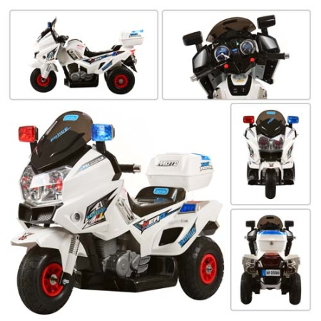 фото Электромотоцикл для детей BAMBI M 0599 A-1 полиция надувные колеса (белый) фото Электромотоцикл для детей BAMBI M 0599 A-1 полиция надувные колеса (белый)