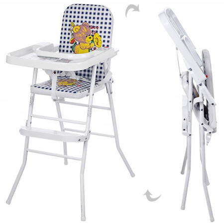 фото Стульчик для кормления HB 303-4 регулируемый (синий)
