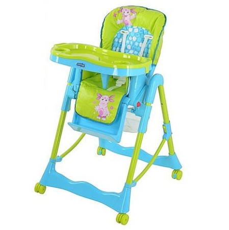 фото Детский стульчик для кормления LT 0008 U/R Лунтик(зелено-голубой)