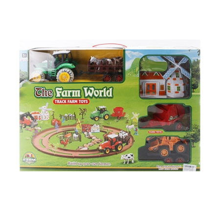 фото Детский игровой набор Ферма ABC1-F9A мельница трактор животные