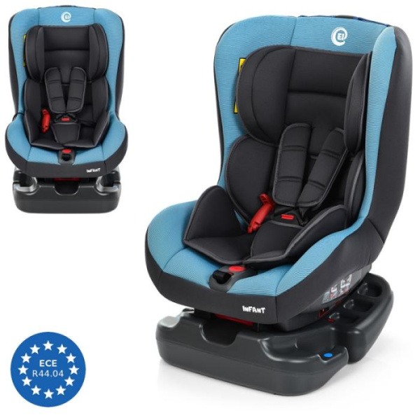 Автокресло для ребенка El Camino ME 1010 INFANT Blue Shadow до 18 кг (серо-голубое)