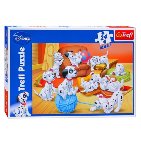 фото Детские пазлы Trefl 14099 «101 далматинец» (24 детали)
