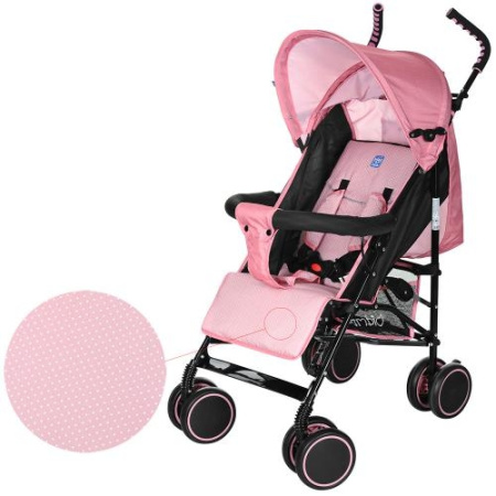 фото Коляска детская прогулочная Bambi M 3421-8 трость (розовая)