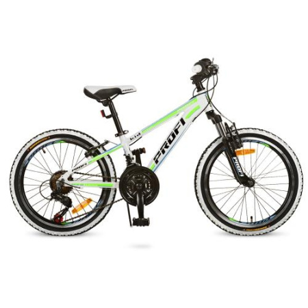фото Спортивный велосипед Profi 20 дюймов G20A315-L-3W Shimano (бело-салатовый)