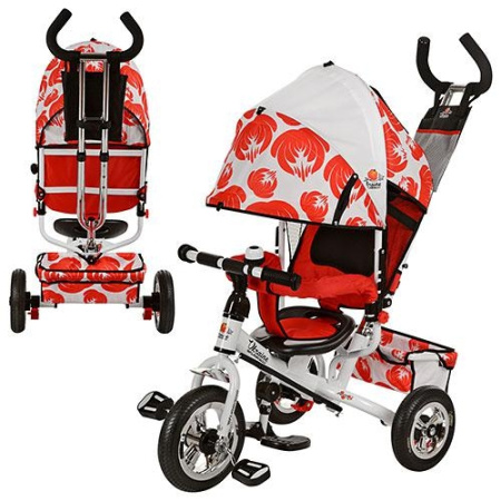 фото Трехколесный велосипед UkraineStyle LE-3-03UKR-A надувные колеса (бело-красный)