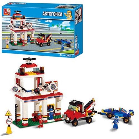 фото Детский Конструктор SLUBAN M38 B5300 "Станция тех обслуживания СТО" 422 детали