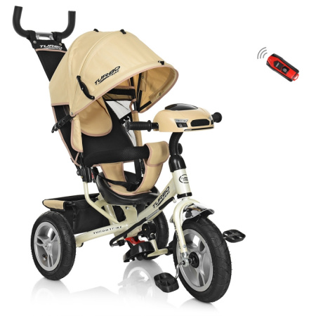фото Детский трехколесный прогулочный велосипед ITRIKE M 3115-7HA (бежевый)