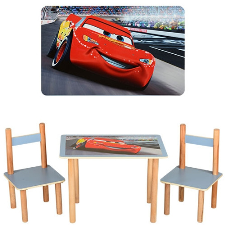 фото Столик с двумя стульчиками F062 Тачки