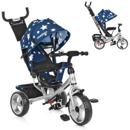 фото Детский трехколесный велосипед TurboTrike M 3113-S11 большие колеса EVA (темно-синий звезды) фото Детский трехколесный велосипед TurboTrike M 3113-S11 большие колеса EVA (темно-синий звезды)