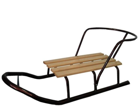 фото Санки "Снежинка" металлическая рама (о)