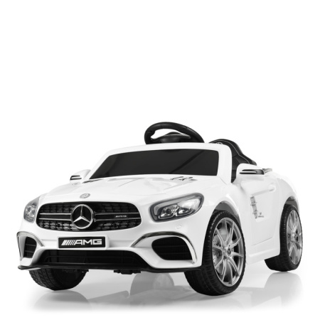 фото Электромобиль для детей Mercedes SL 63 AMG M 4147EBLR-1 два мотора и радиоуправление (белый)
