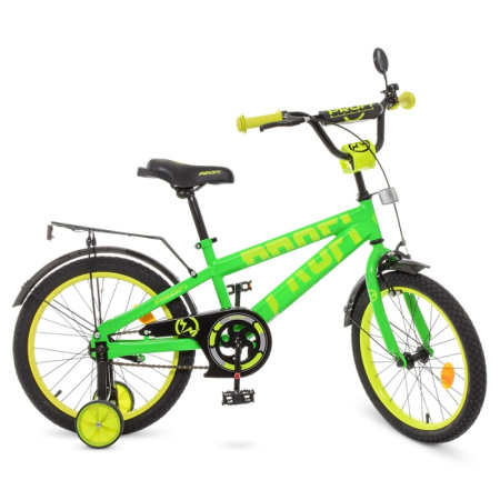 фото Детский двухколесный велосипед 18 дюймов Profi T18173 Flash (салатовый)