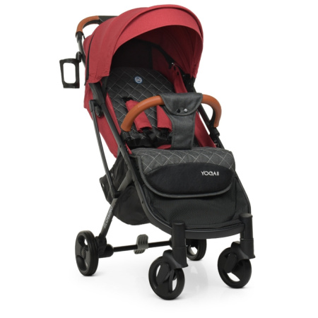 фото Детская прогулочная коляска El Camino M 3910 YOGA II Carmine Red книжка (красная)