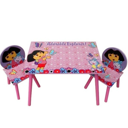 фото Детский столик Dorlin Dora J 002-051  со стульчиками «Даша путешественница»