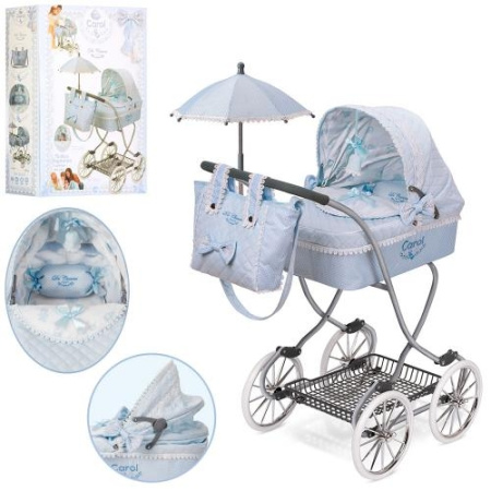 фото Детская коляска для кукол DeCuevas 80222 классика сумка зонтик корзинка
