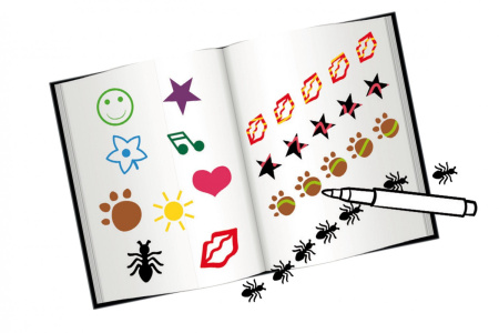 фото Штампы-фломастеры волшебные меняющие цвет MALINOS Stempelzauber 9 (9+1) шт