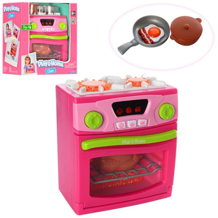 фото Игрушечная плита Keenway 21675 с посудой и продуктами