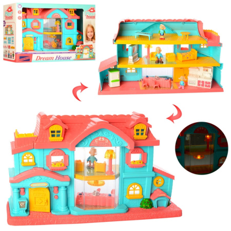 фото Игровой детский домик 173315 с мебелью и фигурками