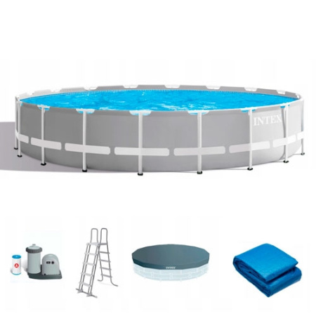 фото Бассейн каркасный Intex 26756 со всеми аксессуарами (610-132 см)