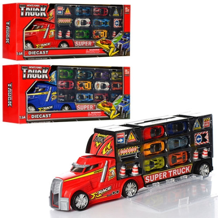 фото Детский игровой трейлер SQ80506-AF-SQ80512-F с отсеком для машинок