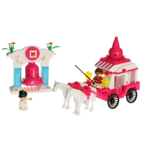 фото Конструктор BANBAO 6107 карета с лошадьми (328 деталей)