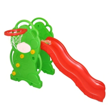 фото Детская горка Bambi XY 801 «Мишка с  баскетбольным кольцом»