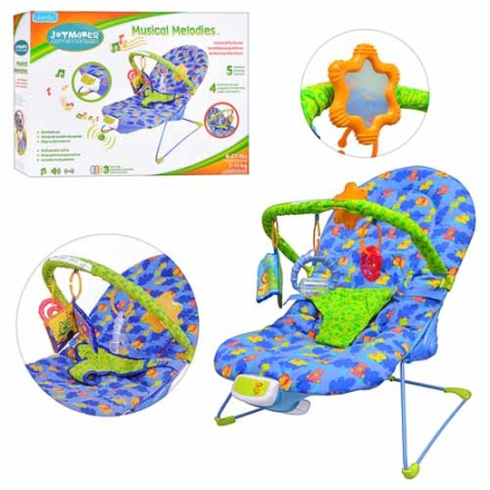фото Детское кресло-качалка BAMBI 60661 вибро 5 мелодий
