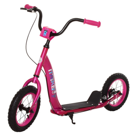 фото Подростковый двухколесный самокат iTrike SR 2-043-P резиновые колеса руль 70-88 см (розовый)