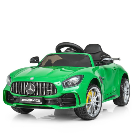 фото Детский спорткар Mercedes AMG M 3904EBLR-5 кожаный руль и сиденье (зеленый) фото Детский спорткар Mercedes AMG M 3904EBLR-5 кожаный руль и сиденье (зеленый)