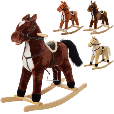 фото Детская музыкальная качалка-лошадка MP 0082 шевелит ртом
