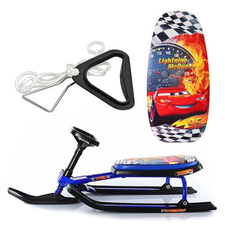 фото Детский снегокат MS 0508 Тачки с низкой рамой (синий)