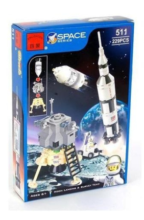 фото Детский игровой конструктор BRICK 511 "Космическая ракета" 229 деталей