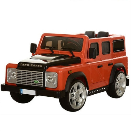 фото Детский джип  M 3190EBLR-7 Land Rover с кожаным сидением, пульт управления (оранжевый)