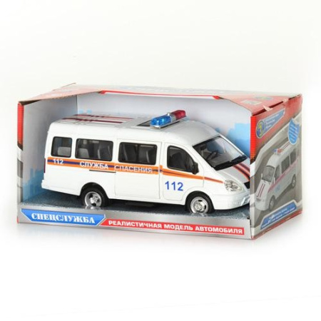 фото Инерционная газель LimoToy 9098 B служба спасения