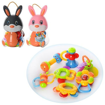 фото Детская погремушка SL84802-7 заяц (9 предметов)