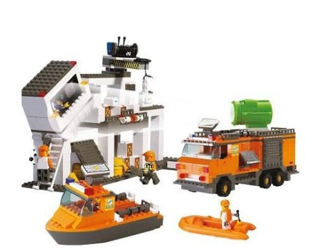 фото Конструктор SLUBAN 619921 / M 38 B 0106 "Служба спасения", (543 дет), муз, свет