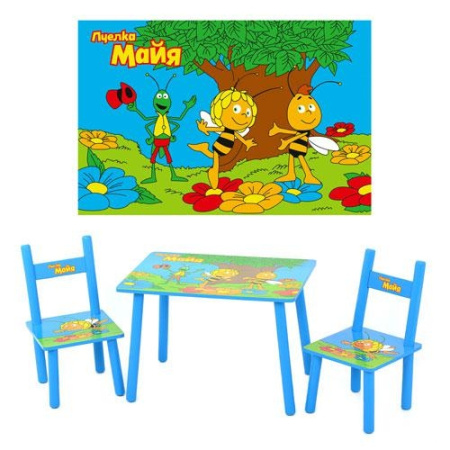 фото Детский столик M 1509 со стульчиками «Пчелка Майа»