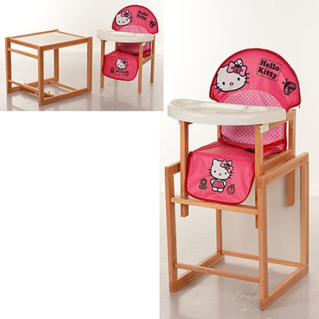 фото Стульчик-трансформер для кормления Vivast М V-100 Hello Kitty