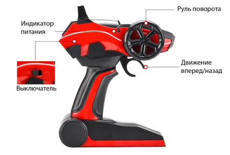 фото Мотоцикл радиоуправляемый 1:12 Crazon 333-MT01 (красный)