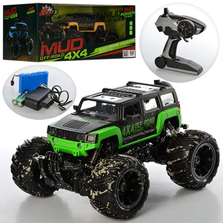 фото Джип на радиоуправлении 333-MUD13B надувные колеса (25см)