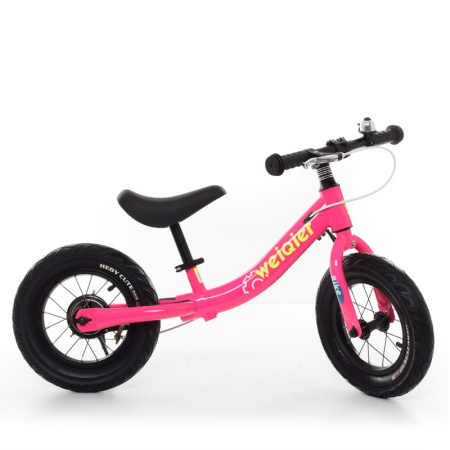фото Беговел детский 12 дюймов W1202-2 на резиновых колесах (розовый)