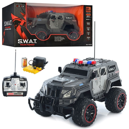 фото Военный джип на радиоуправлении W 3828 с резиновыми колесами (39,5см)