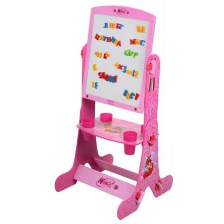 фото Двусторонний детский деревянный мольберт WX 0058 Winx (русс., укр., англ.)