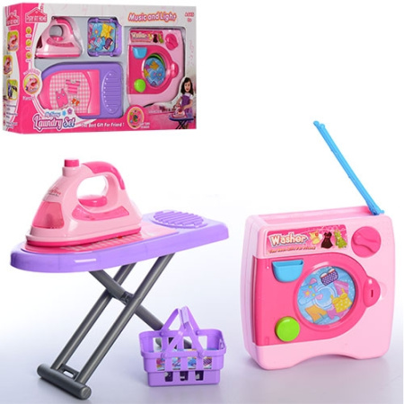 фото Набор бытовой техники для девочки 018-21 стиральная машина утюг и доска