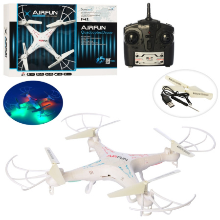 фото Квадрокоптер с пультом управления AF918 запасные лопасти и световые эффекты (39 см)