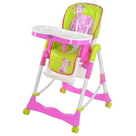 фото Детский стульчик для кормления LT 00010 U/R Лунтик (салатово-розовый)